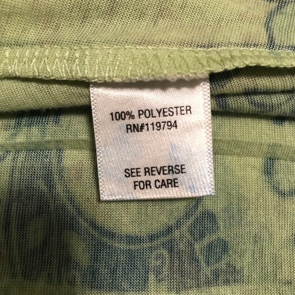 APT 9 Top Sleeveless Green Print Sz Med - Picture 7 of 8